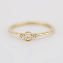 3426 - Anel de Noivado Sete Lagoas Zircônias - Joias MB Loja Oficial