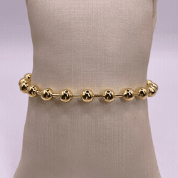 Pulseira Esferas Douradas - 38001 - JOLIPOA SEMIJOIAS