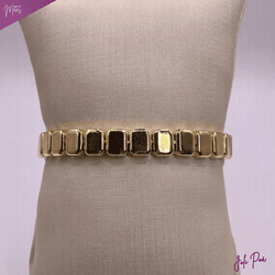 Pulseira Gold Square - 92301 - JOLIPOA SEMIJOIAS