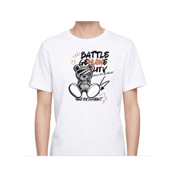 CAMISETA ALGODÃO FEMININA E MASCULINA URSO BRANCA ... - JOSTY