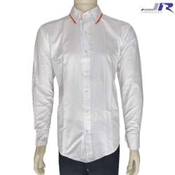 Camisa Manga Longa Colarinho e Viés da Gola Colori... - JR Confeções