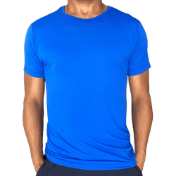 Camiseta Slim Esportiva Dry Fit Azul - 806 - JR Confeções