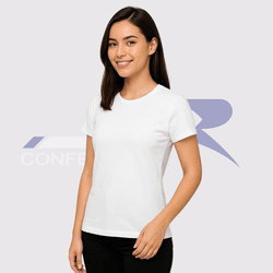 Baby Look Branca - JR Confeções