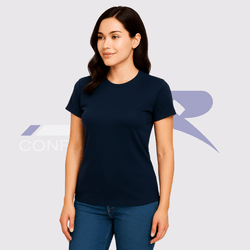 Baby Look Azul Marinho - JR Confeções