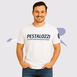 Camiseta Manga Curta Colegial Pestalozzi - JR Confeções