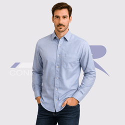 Camisa Masculina Manga Longa - JR Confeções