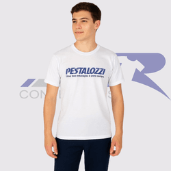 Camiseta Manga Curta Colegial Pestalozzi - JR Confeções