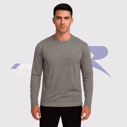 Camiseta Manga Longa Mescla - JR Confeções