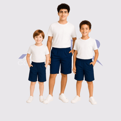 Bermuda Tactel Masculino Kit Infanto Juvenil - KIT... - JR Confeções