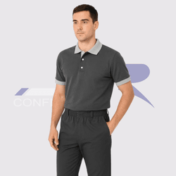 Polo Tradicional Gola, Punho e Pate Colorido - JR Confeções