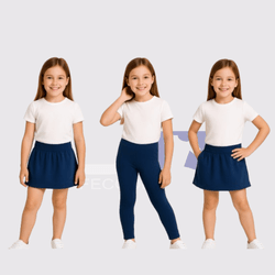 Kit 2 Shorts Saia Tactel e 1 Calça Legging - JR Confeções