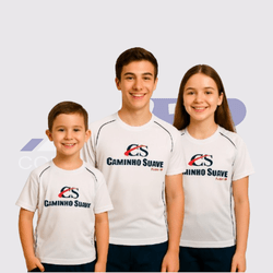Kit 3 Camisetas Manga Curta Caminho Suave - JR Confeções