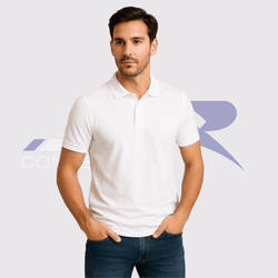 Polo Tradicional Branca - JR Confeções