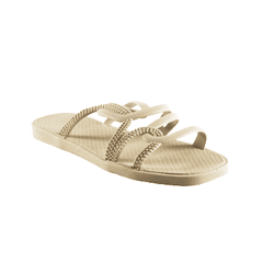 Sandália Rasteirinha Feminina Luar Nude - Lays Campos