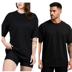 Camiseta Oversized Masculina e Feminina Longa 100%... - LA CASA DO DROP