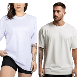 Camiseta Oversized Masculina e Feminina Longa 100%... - LA CASA DO DROP