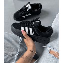 Tênis Adidas Campus X Bad Bunny Preto com Listra B... - LA CASA DO DROP