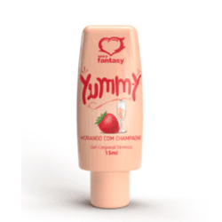 Yummy Gel Beijável Térmico Morango com Champagne 1... - L'amour Boutique Erótica