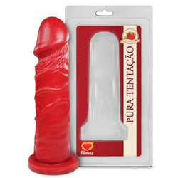 Dildo Pênis Aromático Morango - Prótese 15 cm - L'amour Boutique Erótica