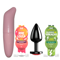 Kit sexto sentido - Golfinho, Plug, Ppk louca e Ca... - L'amour Boutique Erótica