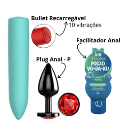 KIT PRAZER SEM LIMITES -Bullet, facilitador anal e... - L'amour Boutique Erótica