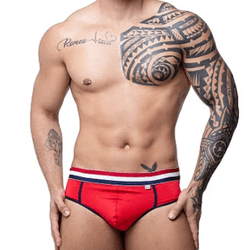 CUECA SUPLEX VERMELHA FRENTE SLIP ATRAS JOCK - tam... - L'amour Boutique Erótica