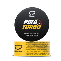 Retardante masculino pika turbo pomada 7,5g - L'amour Boutique Erótica