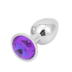 Plug anal Lilas de luxo em metal, com formato côni... - L'amour Boutique Erótica