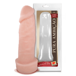  Dildo Pênis CyberSkin - Prótese 18cm x 6 cm - L'amour Boutique Erótica