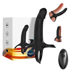 Anel Companheiro com Vibro - Duplo - recarregável - L'amour Boutique Erótica