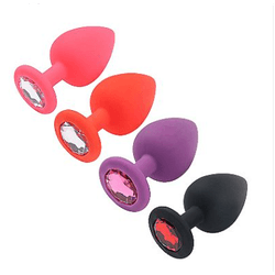 Plug Anal de em Silicone - Tamanho P - L'amour Boutique Erótica