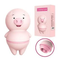 Vibrador Happy Pig - recarregável - Linguinha - L'amour Boutique Erótica