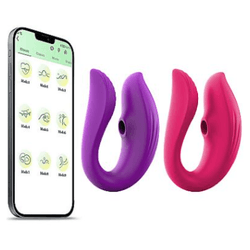 Vibrador de Casal com Pulsação - À Longa distância... - L'amour Boutique Erótica