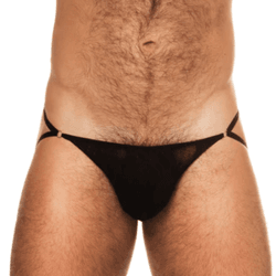 Calcinha masculinha - Thong Fio DiV - renda com re... - L'amour Boutique Erótica