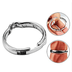 Anel Peniano de Aço Inoxidável com fecho - 2,7 cm - L'amour Boutique Erótica