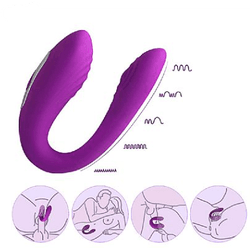 Vibrador de Casal Recarregável - 5 Modos de vibraç... - L'amour Boutique Erótica