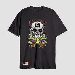 Camiseta Estampada Landfeet Preta Tema Caveira - Landfeet | Skateboard Shoes