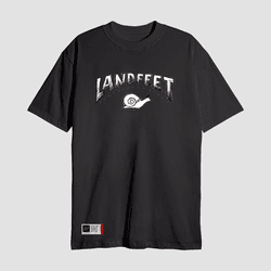 Camiseta Estampada Landfeet Preto Tema Rabisco - Landfeet | Skateboard Shoes