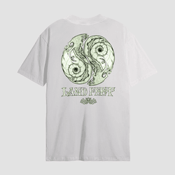 Camiseta Estampada Landfeet Branca Tema Yin Yang - Landfeet | Skateboard Shoes