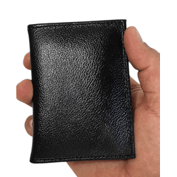 Carteira Masculina 100% Couro Modelo Slim pequena de Bolso -... - LARGADÃO - COM VOCÊ, ONDE FOR!