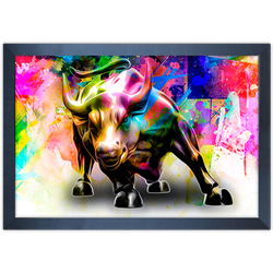 Art Street 01 - Quadro com Moldura - Preto, Marrom... - Las Quadros