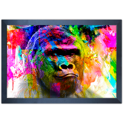 Art Street 02 - Quadro com Moldura - Preto, Marrom... - Las Quadros