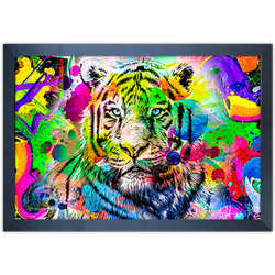 Art Street 05 - Quadro com Moldura - Preto, Marrom... - Las Quadros