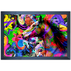 Art Street 06 - Quadro com Moldura - Preto, Marrom... - Las Quadros