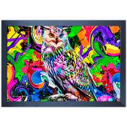 Art Street 07 - Quadro com Moldura - Preto, Marrom... - Las Quadros