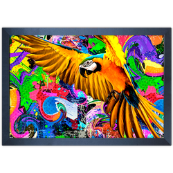 Art Street 09 - Quadro com Moldura - Preto, Marrom... - Las Quadros