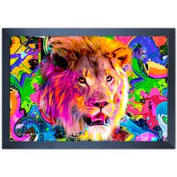 Art Street 10 - Quadro com Moldura - Preto, Marrom... - Las Quadros