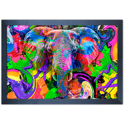 Art Street 11 - Quadro com Moldura - Preto, Marrom... - Las Quadros