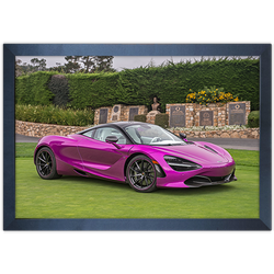 Carro 15 - Quadro com Moldura - Preto, Marrom, Rús... - Las Quadros