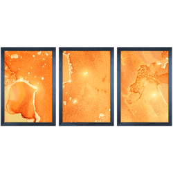 Conjunto 07 - Imagem Marmorizada com 3 Quadros - C... - Las Quadros